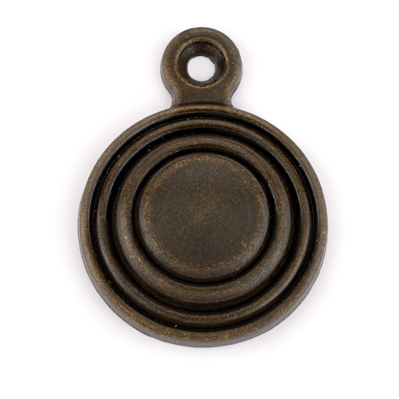 Bed Bolt Cover with Screw - Antique Brass